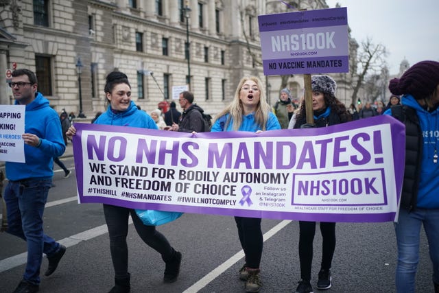 Anti-vaccines protest