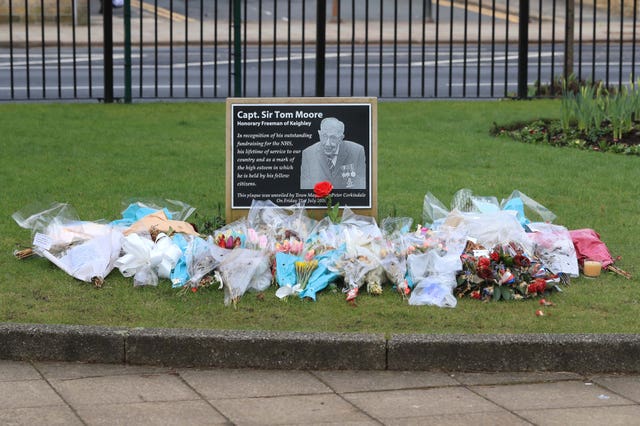 A memorial plaque in Keighley, West Yorkshire 