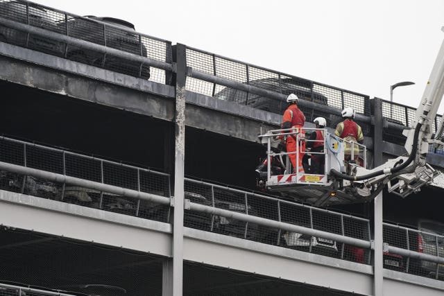 Luton Airport fire