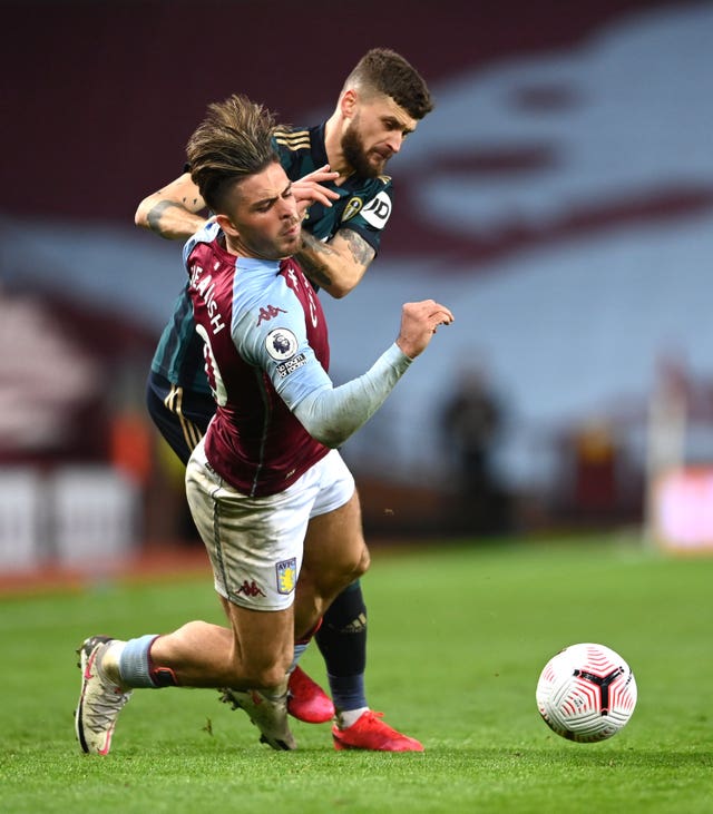 Leeds kept Villa captain Jack Grealish under wraps on Friday night 