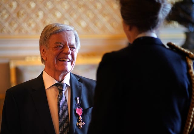 Tony Blackburn is made an OBE at Windsor Castle