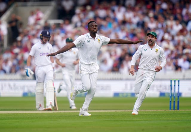 Kagiso Rabada struck two early blows 