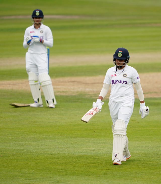 Teenager Shafali Verma struck an impressive 96 on debut, falling agonisingly short of a maiden Test century 