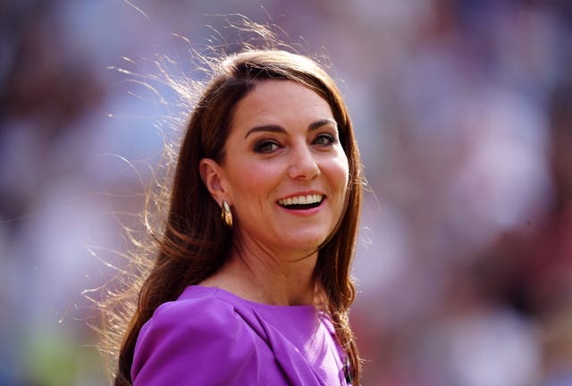 Kate smiles at Wimbledon