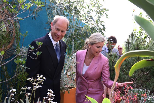 The Earl and Countess of Wessex also visited the show 