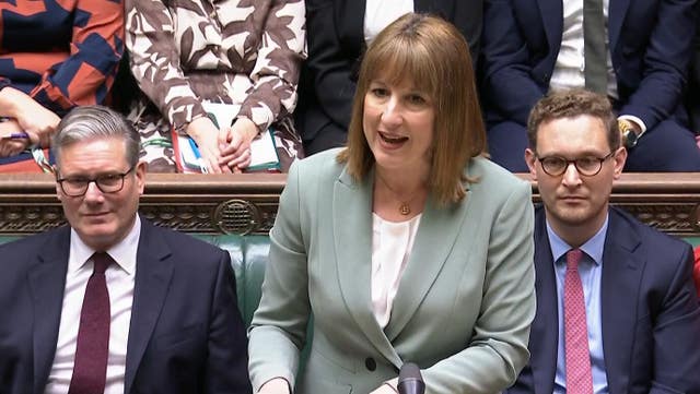Chancellor Rachel Reeves updating MPs on the results of the spending review 