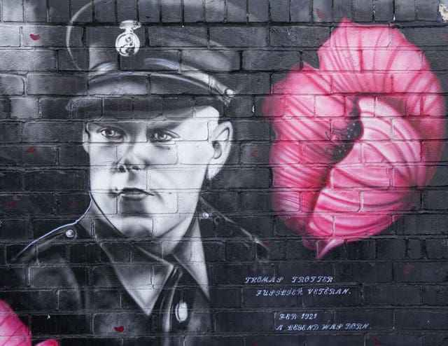 A mural of Tommy Trotter