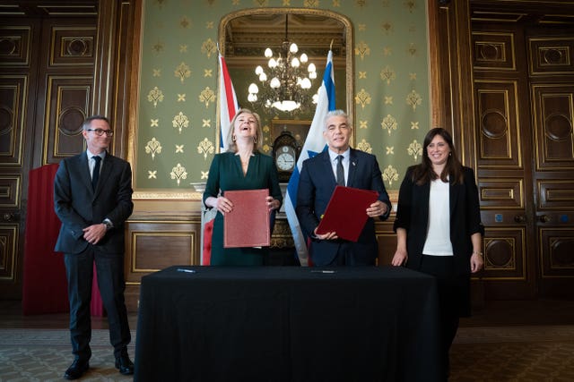 Foreign Secretary Liz Truss and Israeli Foreign Minister, Yair Lapid signed a Memorandum of Understanding after a bilateral meeting at the Foreign Office