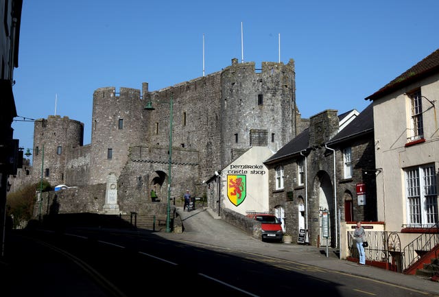 Pembroke Castle, south Wales (David Jones/PA)