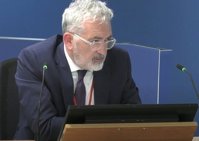 Robert Black gives evidence at the Grenfell Tower Inquiry