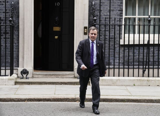 Tory party chairman Greg Hands (Jordan Pettitt/PA)