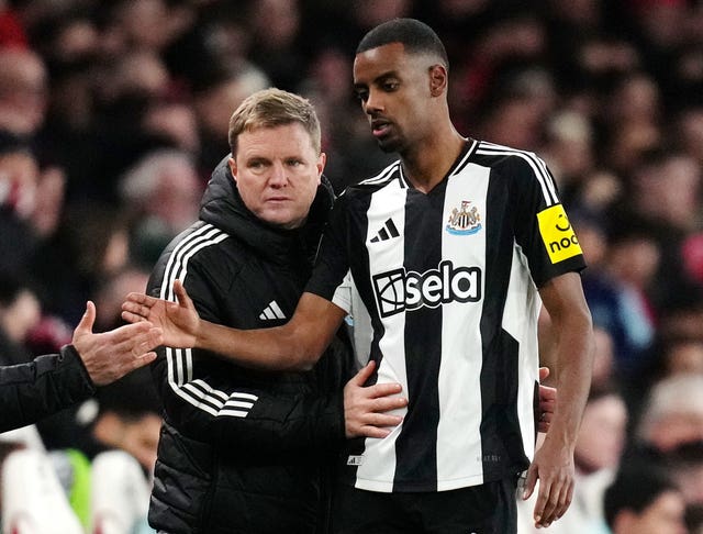 Eddie Howe and Alexander Isak