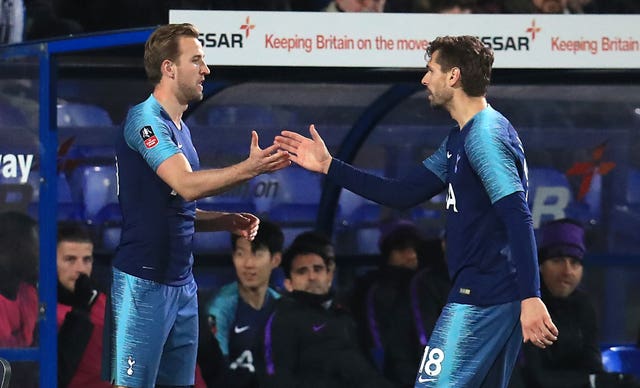 Fernando Llorente was handed a rare start as he stood in for the injury Harry Kane (Mike Egerton/PA).