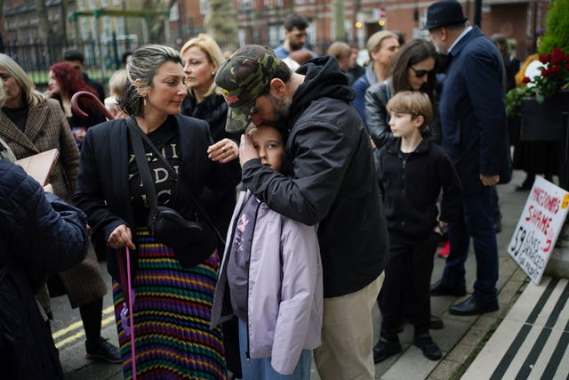 North Macedonia nightclub fire vigil – London