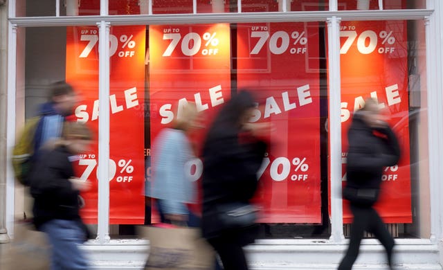 Shoppers during Boxing Day sales