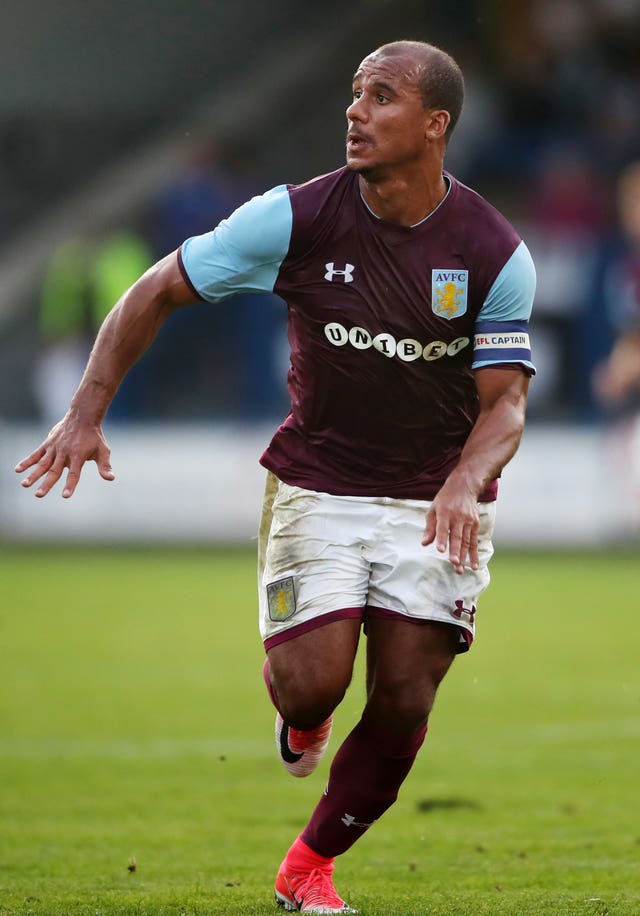 Gabriel Agbonlahor runs during a match for Aston Villa