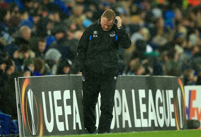 Everton were second bottom with just eight points when Koeman lost his job 
