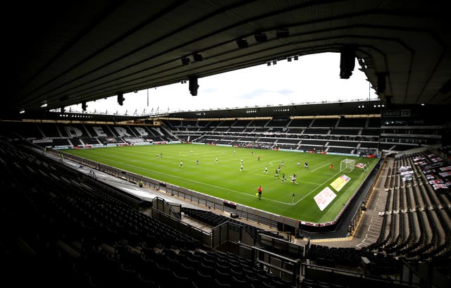 Derby sold their Pride Park stadium to club owner Mel Morris for £80million