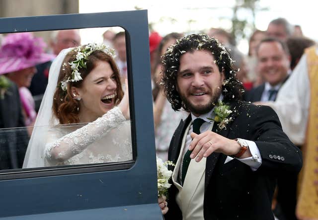 Kit Harington and Rose Leslie wedding