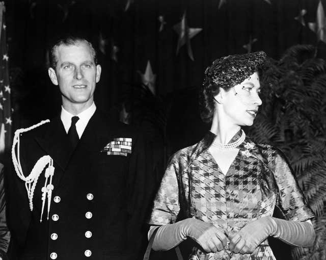 Princess Elizabeth and the Duke of Edinburgh in Washington DC