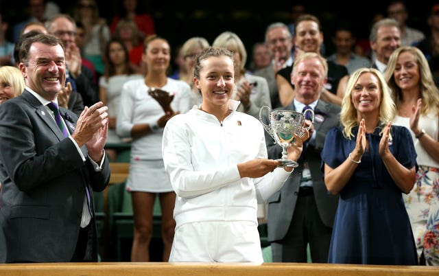 Iga Swiatek has come a long way since winning the girls' title at Wimbledon in 2018 