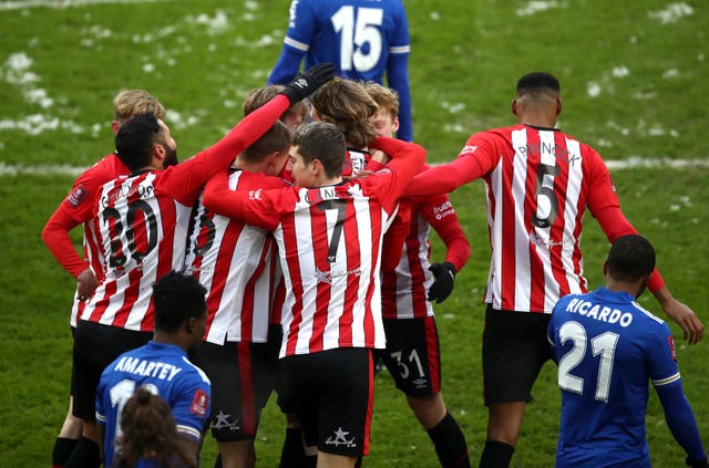 Brentford took an early lead but failed to hold on for another upset