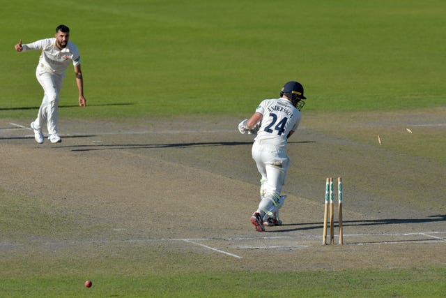 Saqib Mahmood, left, will get his chance for England 