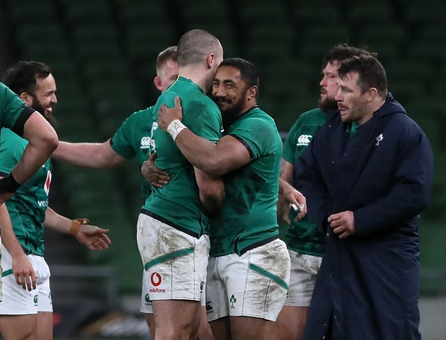 Bundee Aki, right, has been preferred to Robbie Henshaw