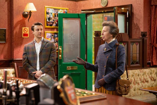 Princess Royal visits Coronation Street