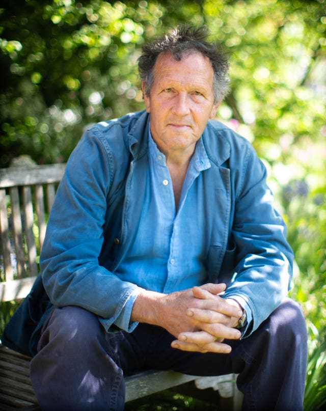 Monty Don sitting