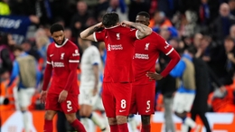 Liverpool’s Dominik Szoboszlai appears dejected (Peter Byrne/PA)