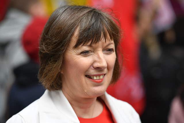 TUC General Secretary Frances O’Grady at hospitality workers protest