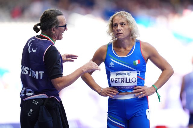 Valentina Petrillo before competing in Paris