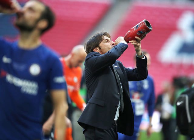 Antonio Conte celebrated in style