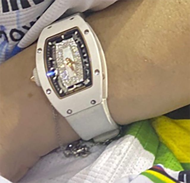One of the watches stolen by armed intruders 