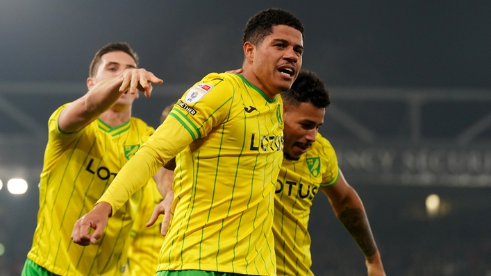 Gabriel Sara scored one and made one for Norwich (Joe Giddens/PA)