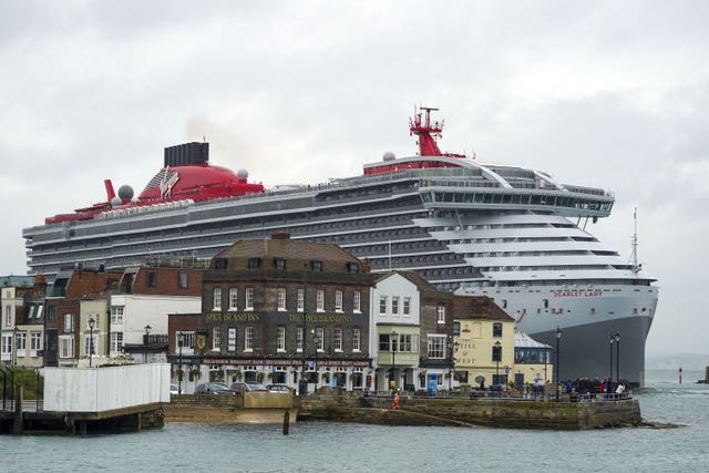 Scarlet Lady arrives at Portsmouth