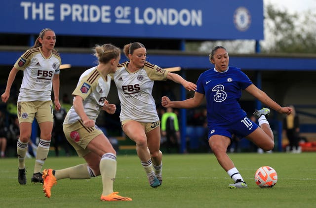 James in action for Chelsea (Bradley Collyer/PA)