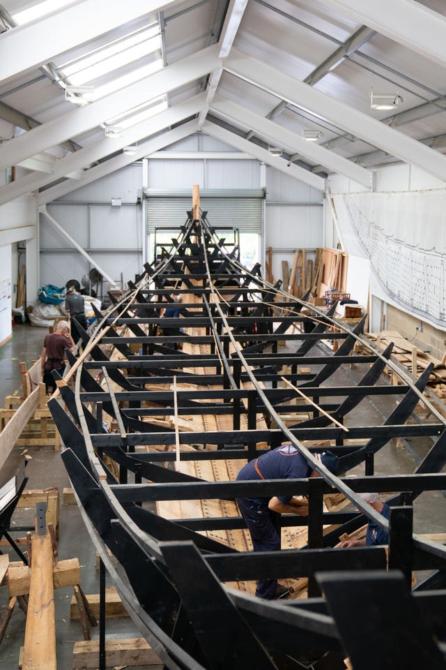 Replica Sutton Hoo longship
