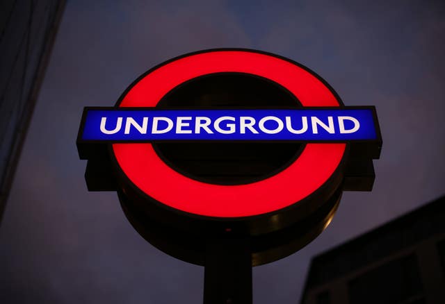 London Tube Sign Stock