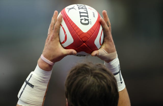 A view of the ball as players warm-up