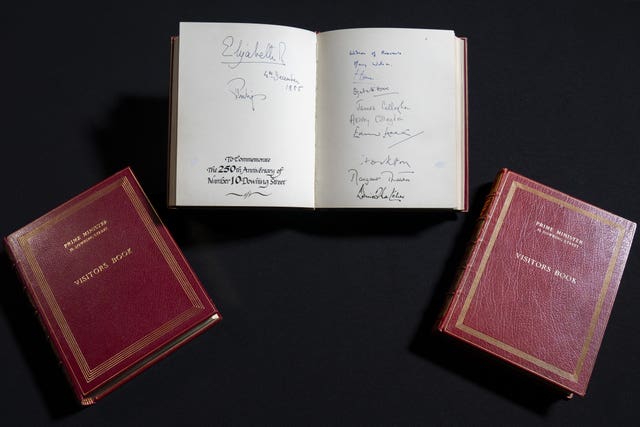 Three Downing Street Visitors Books at the National Archives