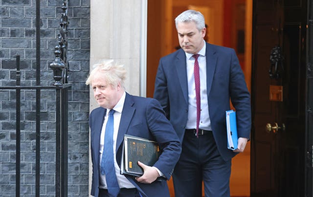 Boris Johnson and Steve Barclay