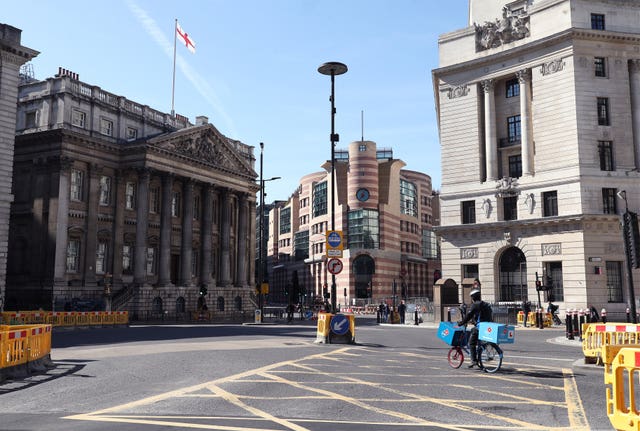 Bank junction in the City of London