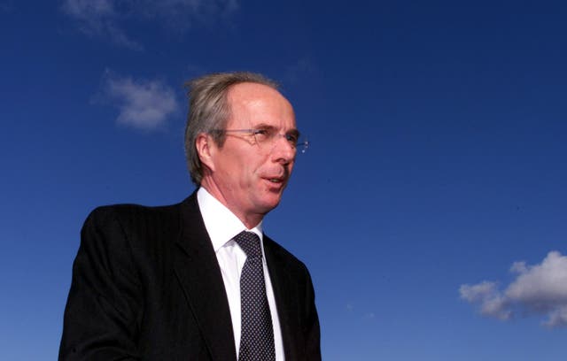 Sven-Goran Eriksson arrives at Villa Park for his first game as England manager