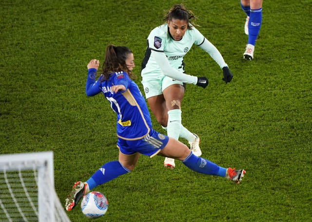 Catarina Macario in action for Chelsea (Bradley Collyer/PA)