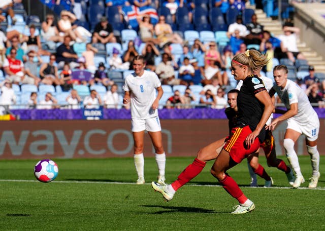 Justine Vanhaevermaet equalized for Belgium from the penalty spot