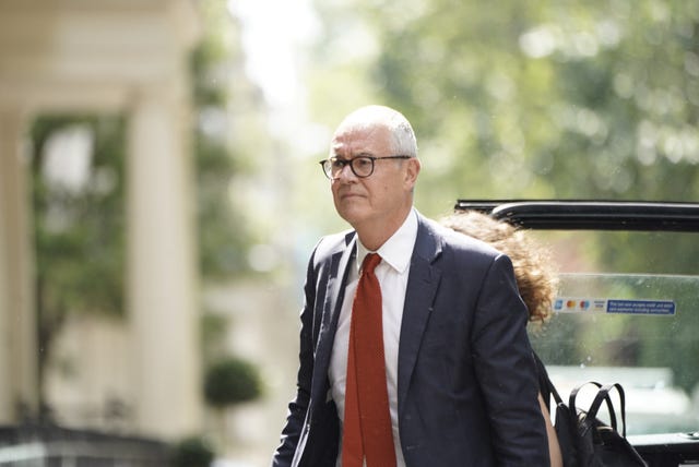 Sir Patrick Vallance arrives to give evidence to the UK Covid-19 Inquiry in London