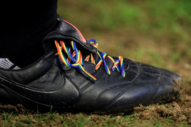 Stonewall's Rainbow Laces campaign has helped shine a light on homophobia in football.