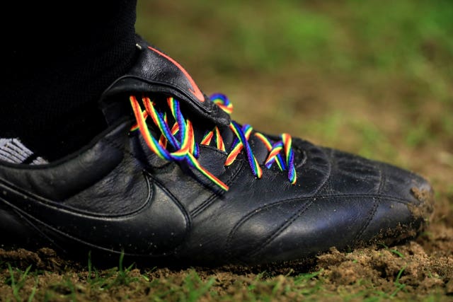 Stonewall's Rainbow Laces campaign has helped shine a light on homophobia in football.